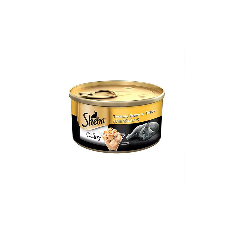 Sheba Deluxe Tuna & Prawn Flavour in Gravy 85g