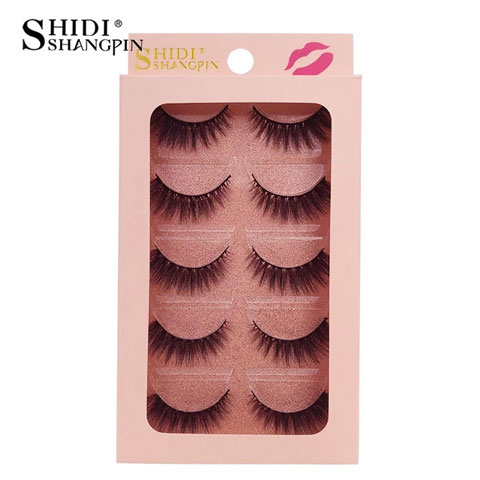 Shidi Shangpin 3d Mink Eyelashes 5 Pairs Lash - G900