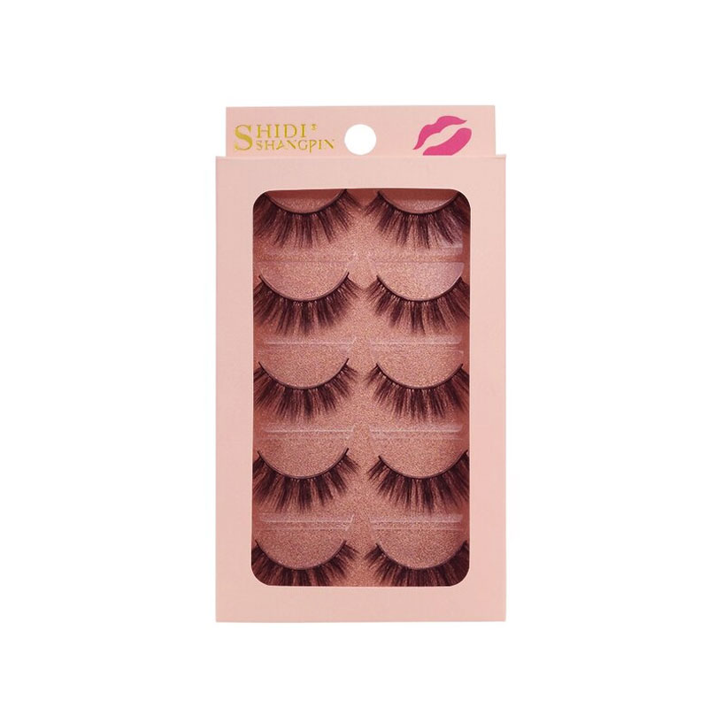 Shidi Shangpin 3d Mink Eyelashes 5 Pairs Lash - G901