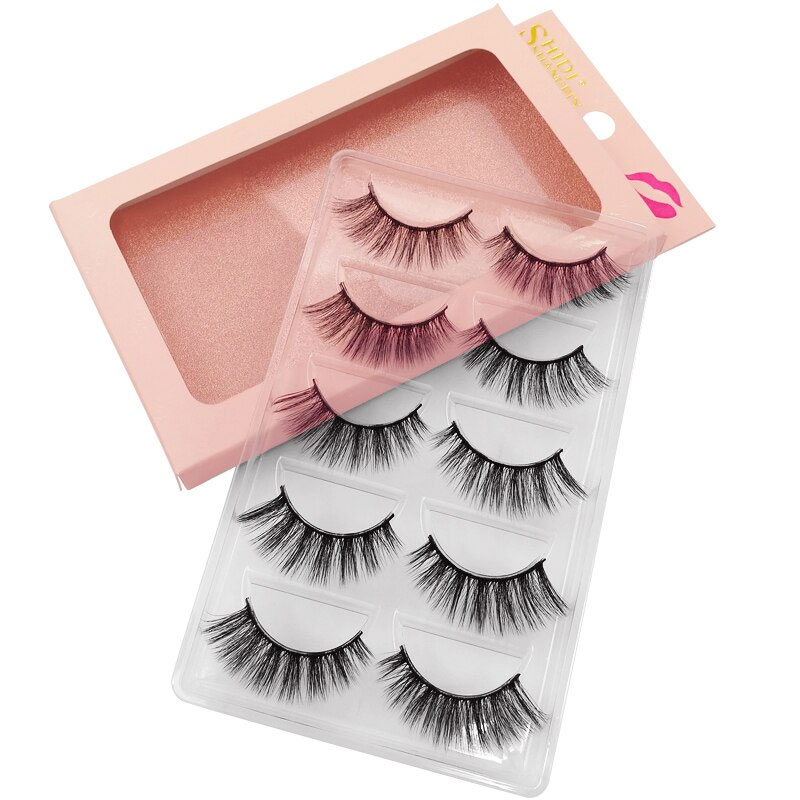 Shidi Shangpin 3d Mink Eyelashes 5 Pairs Lash - G901