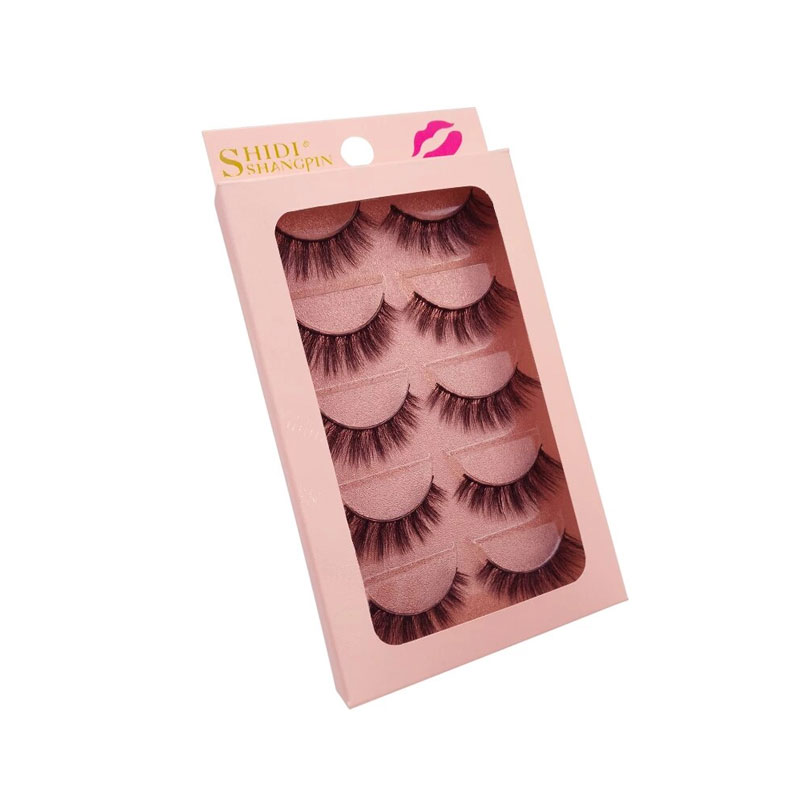 Shidi Shangpin 3d Mink Eyelashes 5 Pairs Lash - G901
