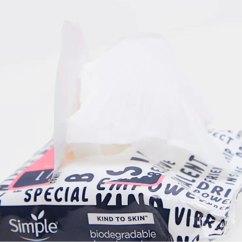 Simple Biodegradable Little Mix Cleansing Wipes - 20 Wipes