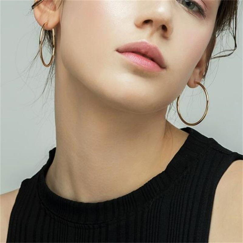 Simple Circle Earrings Set for Women - 12 Pairs (67)