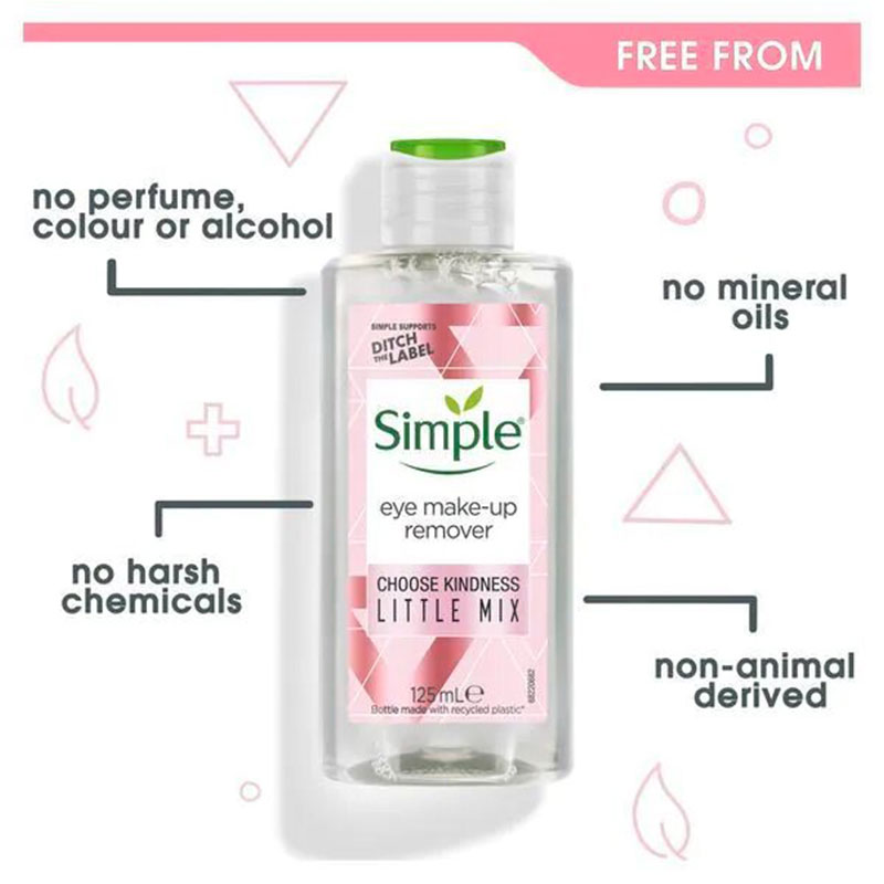 Simple Eye Make Up Remover 125ml - Little Mix