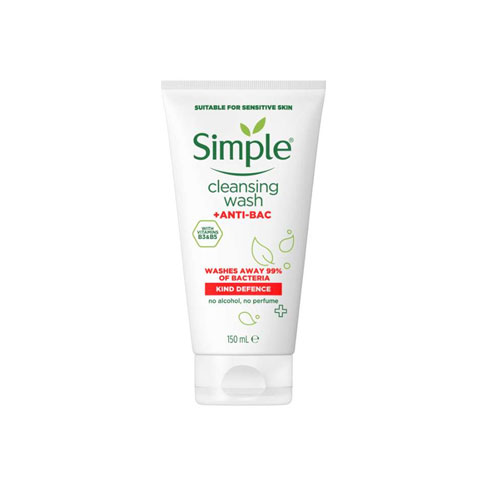 Simple Kind Defence +ANTI-BAC Cleansing Face Wash 150ml