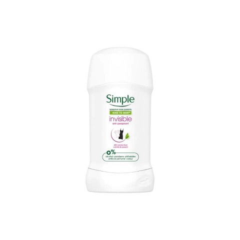 Simple Kind To Skin Invisible Anti-Perspirant Deodorant Stick 40ml