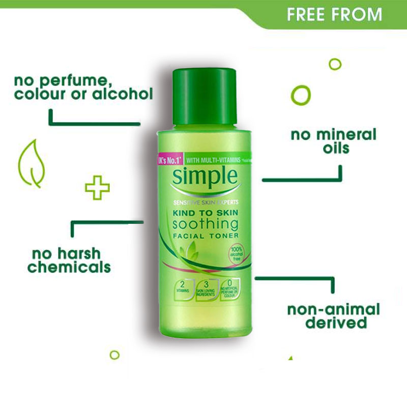 Simple Kind To Skin Soothing Facial Toner 50ml