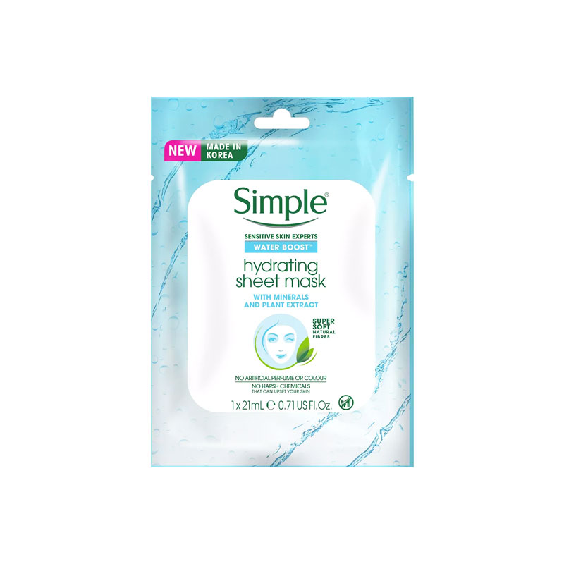Simple Water Boost Hydrating Sheet Mask 21ml