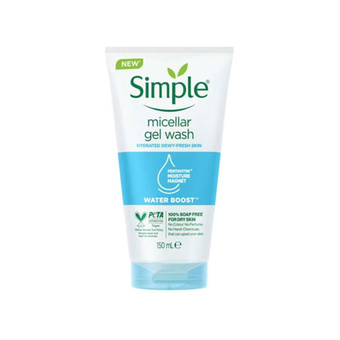 Simple Water Boost Micellar Facial Gel Wash 150ml