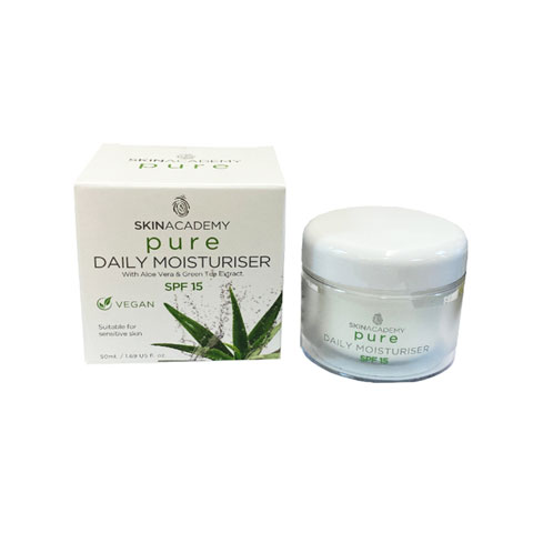 Skin Academy Pure Daily Moisturiser SPF 15 Fragrance Free 50ml