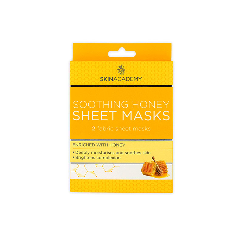 Skin Academy Soothing Honey Sheet Masks - 2pcs