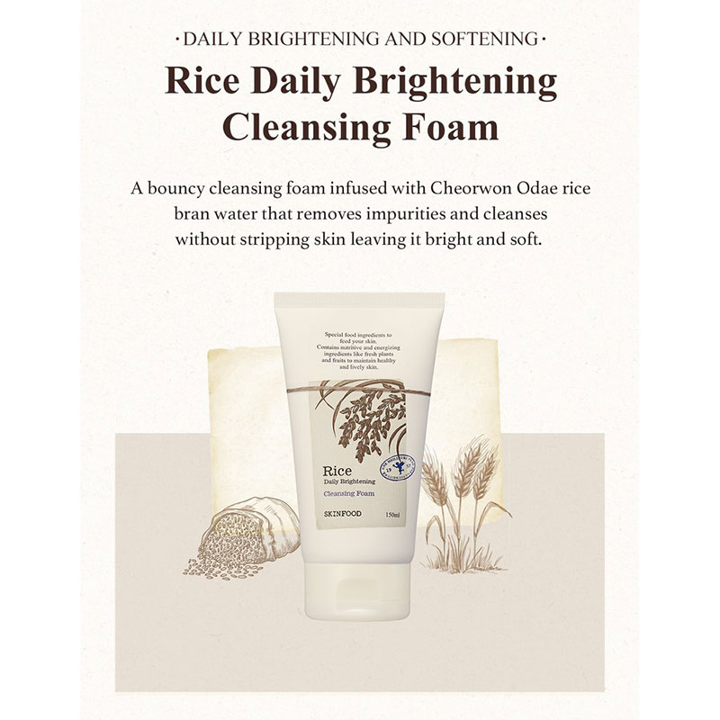 Skinfood Rice Daily Brightening Cleansing Foam 150ml