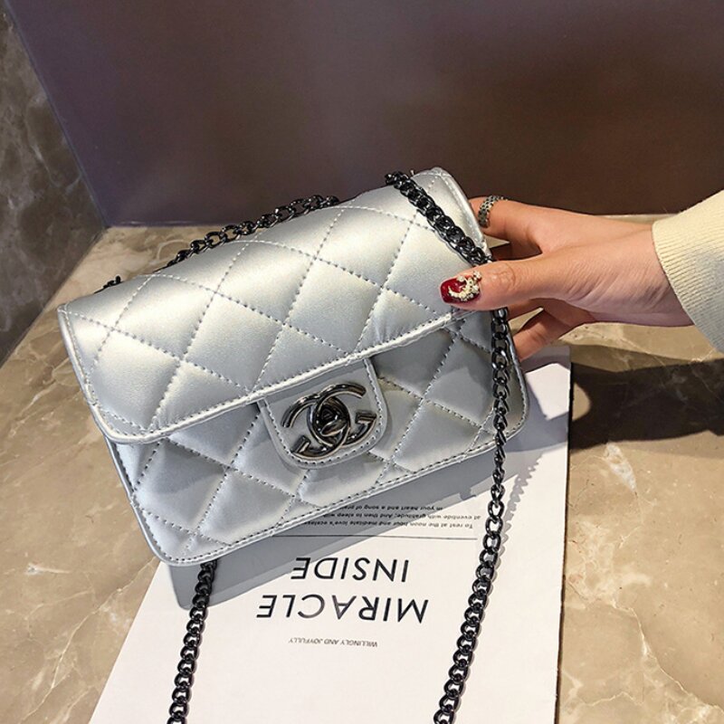 Small Fragrant Style Rhombus Chain Bag (1001048)