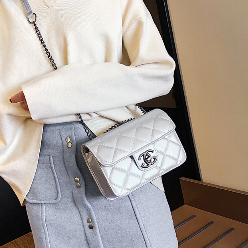 Small Fragrant Style Rhombus Chain Bag (1001048)