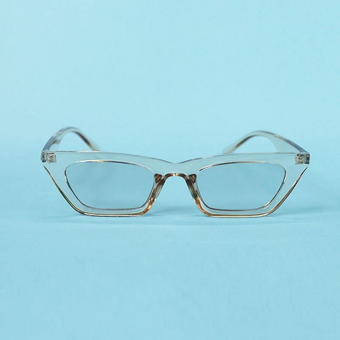 Small Frame Cat Eye Female Plain Sunglasses