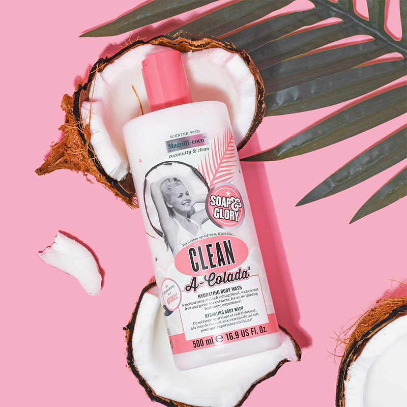 Soap & Glory Clean A-Colada Hydrating Body Wash 500ml