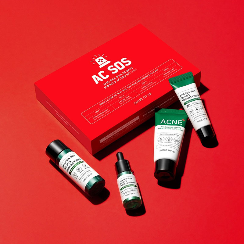 SOME BY MI AHA BHA PHA 30 Days Miracle AC SOS Kit Set