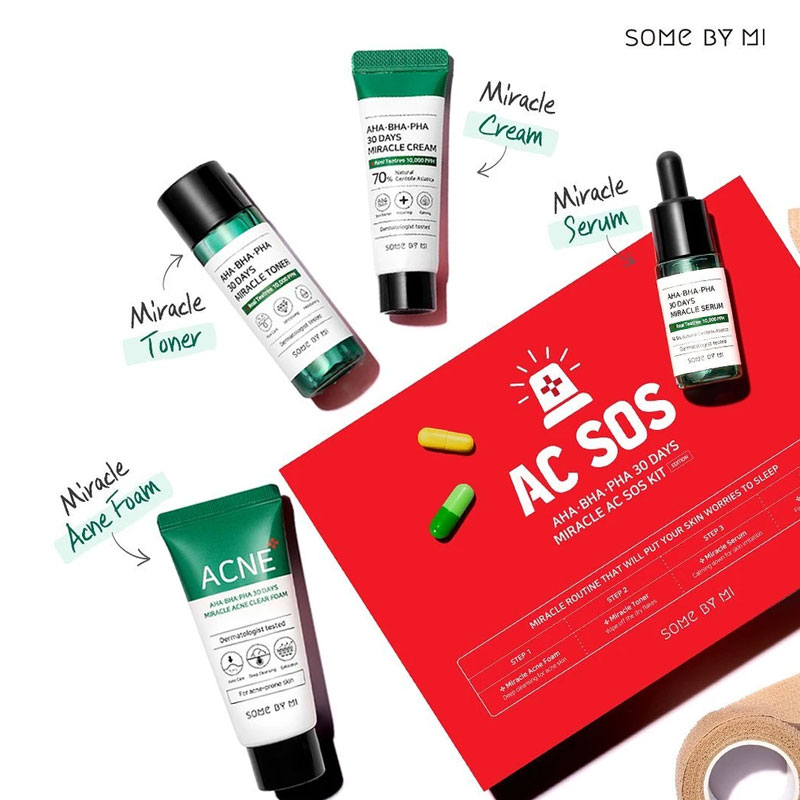 SOME BY MI AHA BHA PHA 30 Days Miracle AC SOS Kit Set