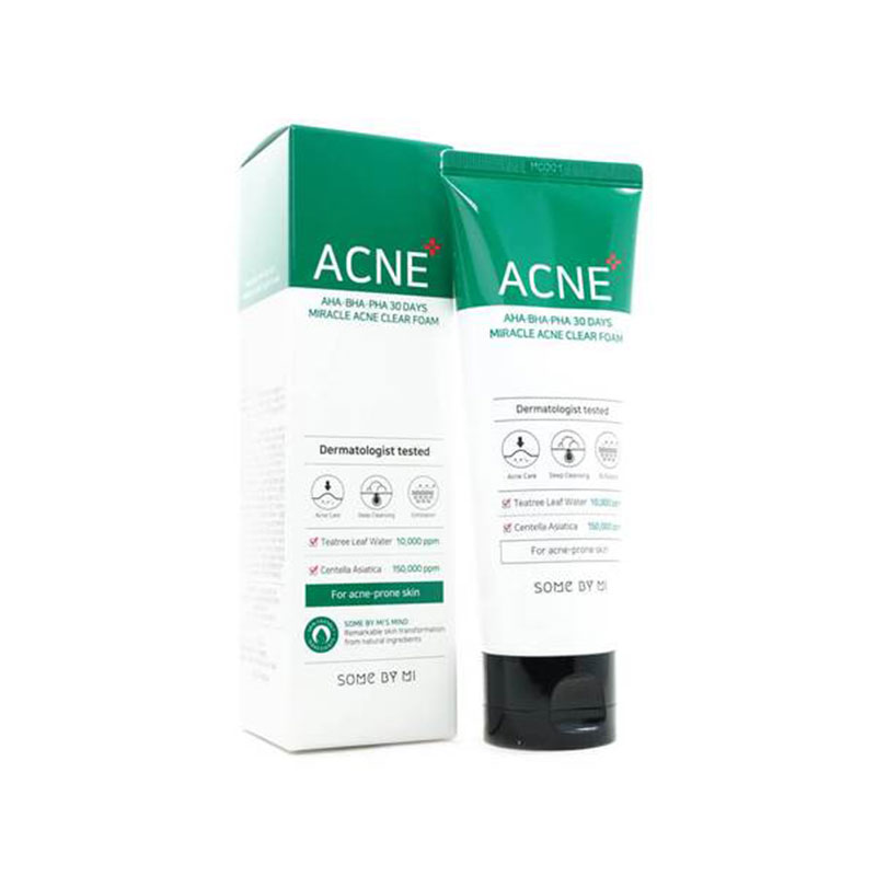 SOME BY MI AHA BHA PHA 30 Days Miracle Acne Clear Foam 100ml
