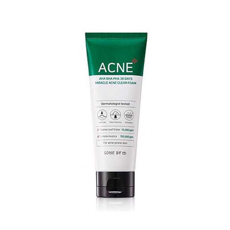 SOME BY MI AHA BHA PHA 30 Days Miracle Acne Clear Foam 100ml