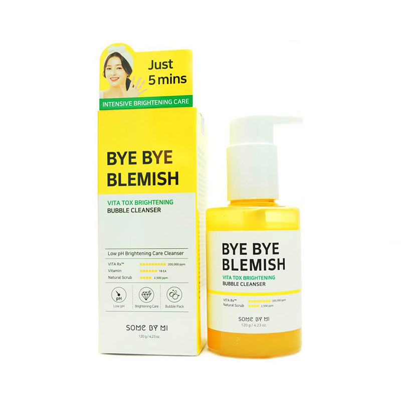 SOME BY MI Bye Bye Blemish Vita Tox Brightening Bubble Cleanser 120g