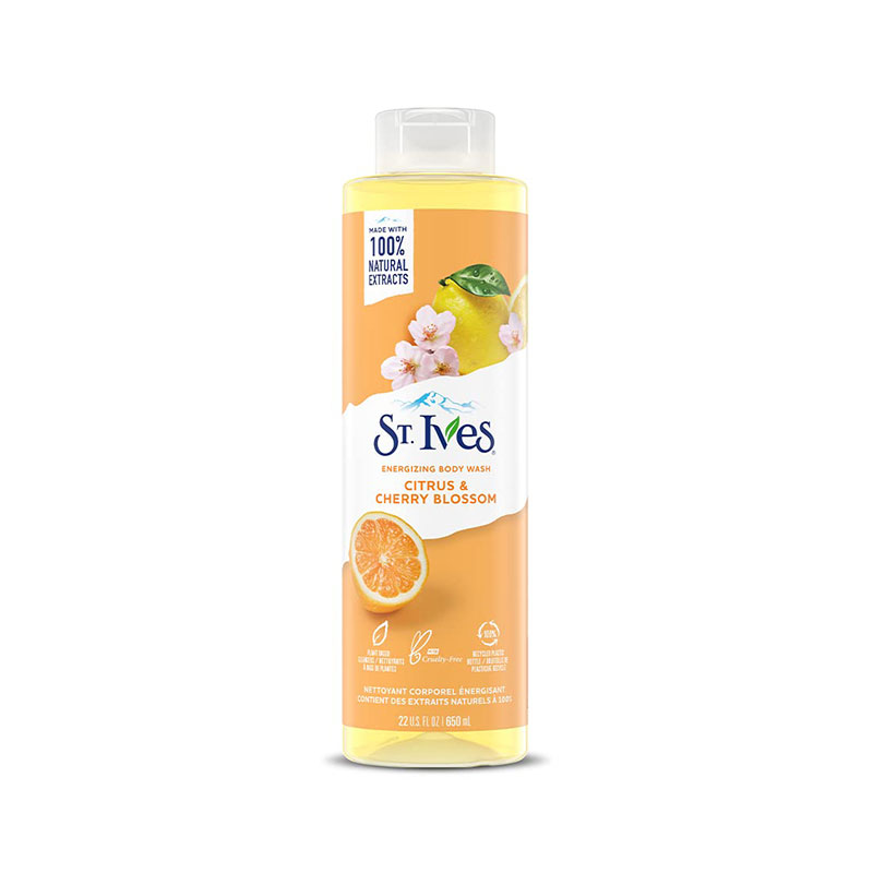 St. Ives Citrus & Cherry Blossom Energizing Body Wash 650ml