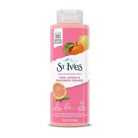 St. Ives Pink Lemon & Mandarin Orange Exfoliating Body Wash 473ml