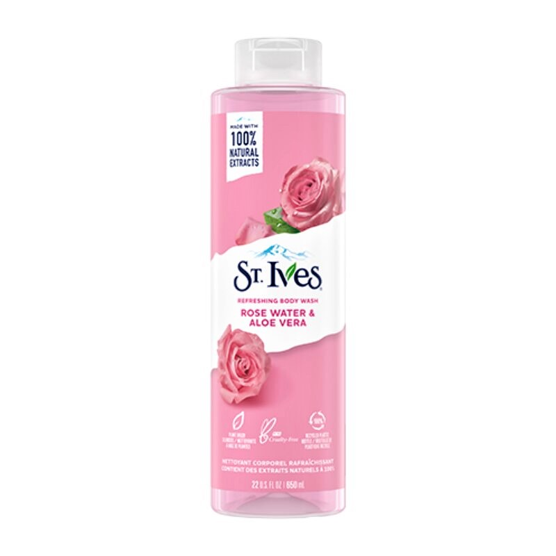 St. Ives Rose Water & Aloe Vera Refreshing Body Wash 650ml