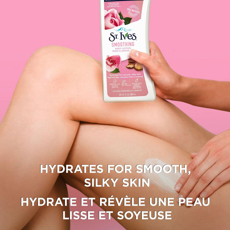 St. Ives Smoothing Body Lotion With Rose & Argan Oil 621ml