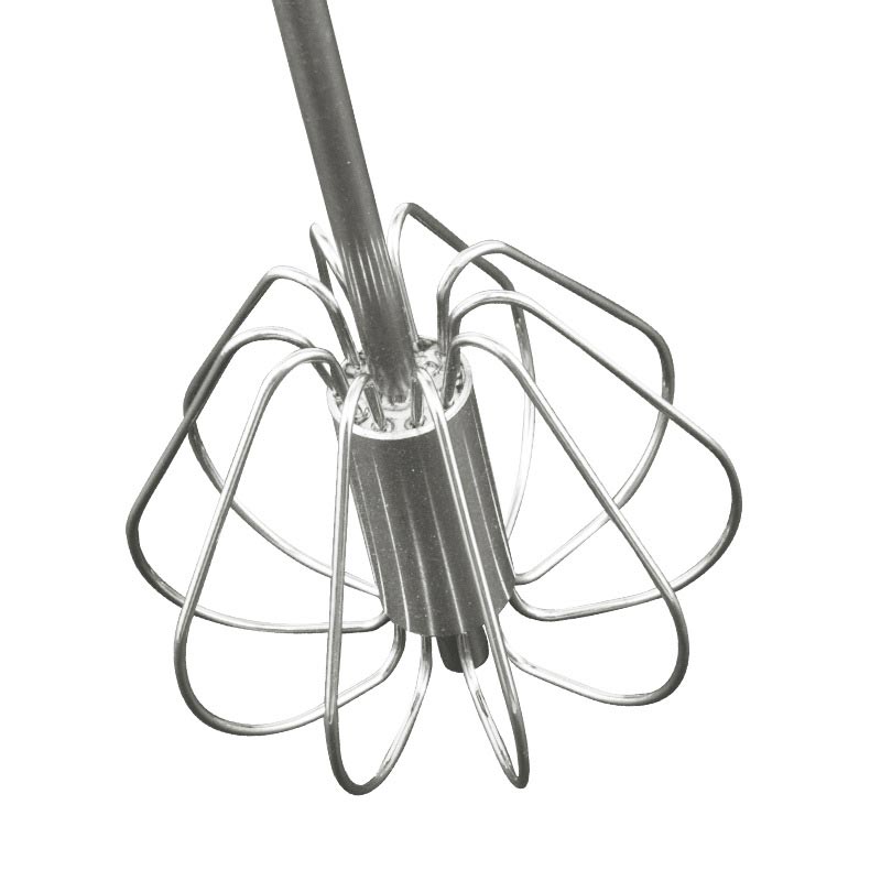 Stainless Steel Manual Push Whisk Cream Mixer 10 Inch 