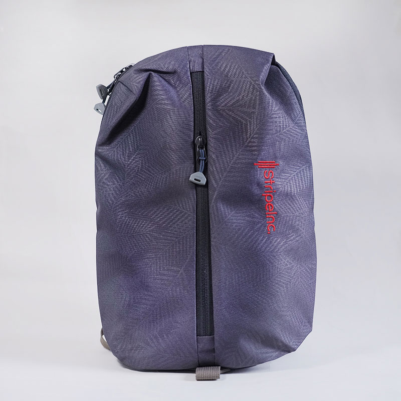 Stripelnc Mini Travel Backpack - Black Leaf (10101)