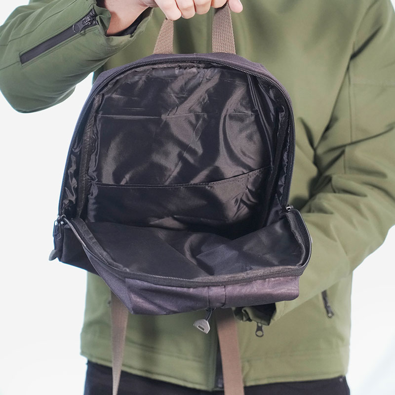 Stripelnc Mini Travel Backpack - Black Leaf (10101)