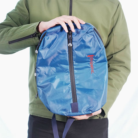 Stripelnc Mini Travel Backpack - Muted Blue