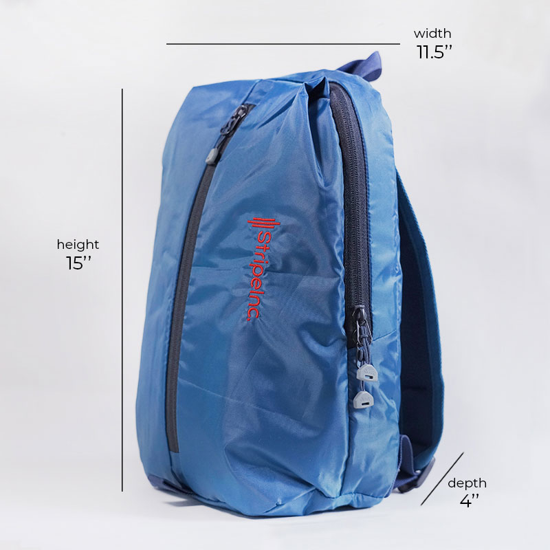 Stripelnc Mini Travel Backpack - Teal Green (50505)