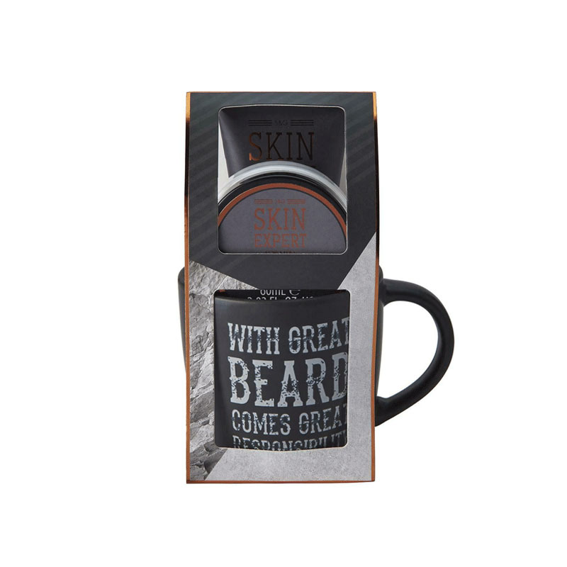 Style & Grace Men's Skin Expert Beard Mug Gift Set (2740)