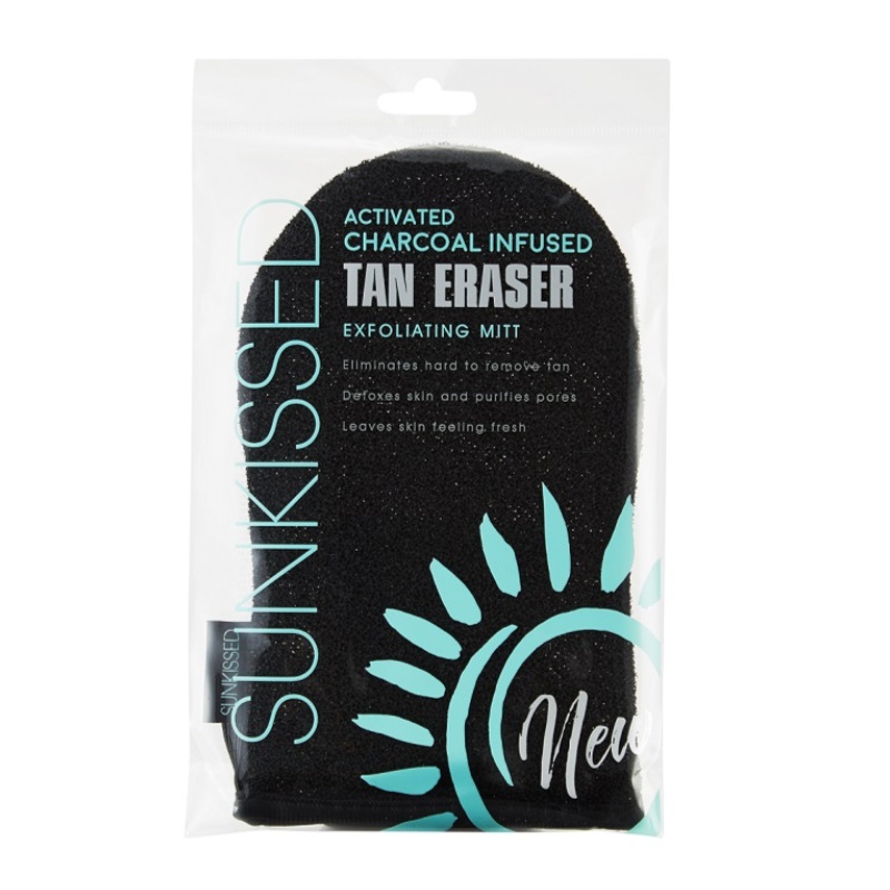 Sunkissed Activated Charcoal Infused Tan Eraser Exfoliating Mitt