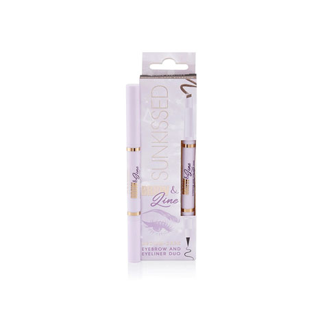 Sunkissed Brow & Line Eyebrow And Eyeliner Duo 0.8ml - Medium/Dark