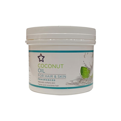 Superdrug Coconut Oil For Hair & Skin Fragranced 500ml