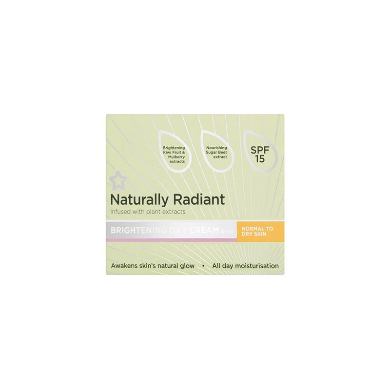 Superdrug Naturally Radiant Brightening Day Cream Normal to Dry Skin 75ml