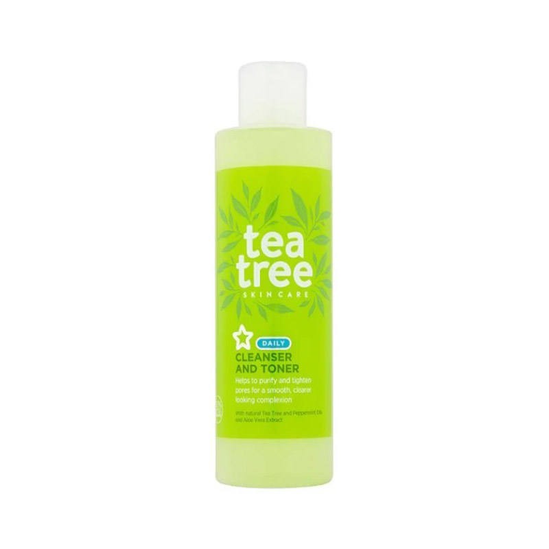 Superdrug Tea Tree Daily Cleanser And Toner 200ml