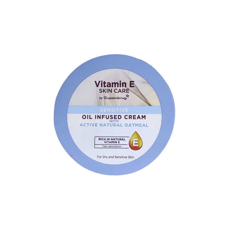 Superdrug Vitamin E Sensitive Oil Infused Cream 200ml