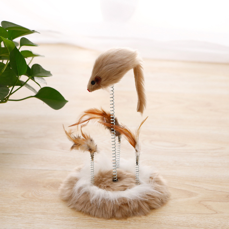Taotao Pets Spring Mouse Funny Cat Toy Climbing Frame (20234)