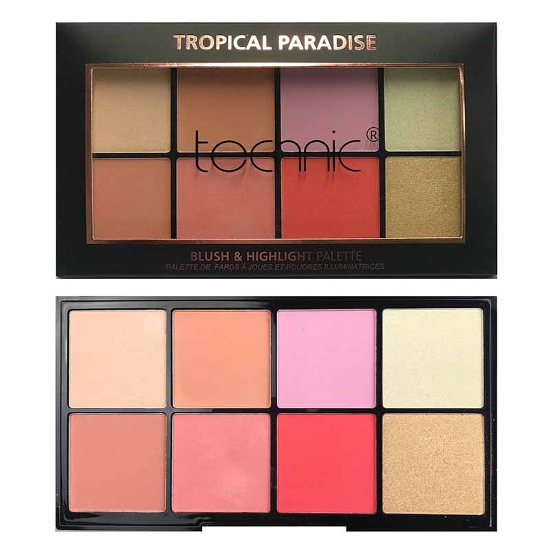 Technic Blush & Highlight Palette - Tropical Paradise