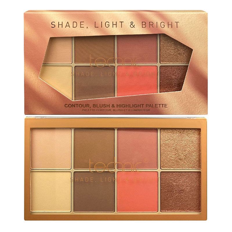 Technic Contour, Blush & Highlight Palette - Shade, Light & Bright