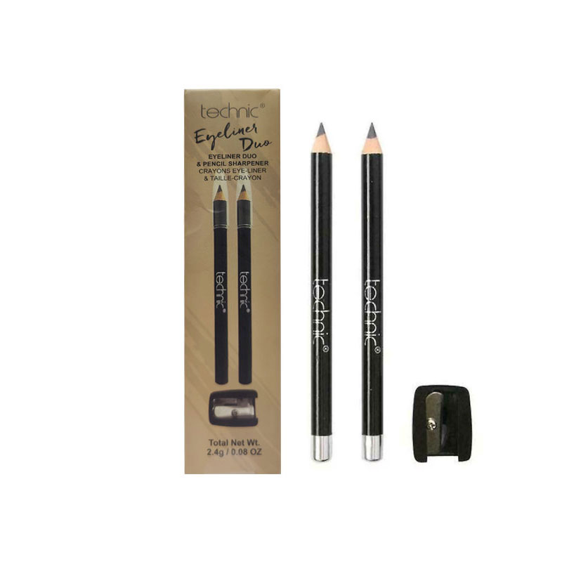 Technic Eyeliner Duo + Pencil Sharpener 2.4g - Grey