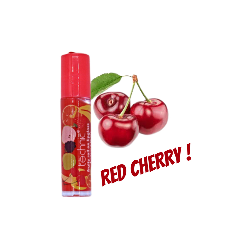 Technic Fruity Roll On Lip Gloss 6ml - Red Cherry