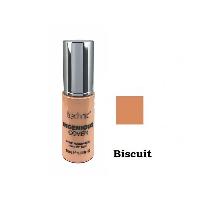 Technic Ingenious Cover Pump Foundation 40ml - Biscuit