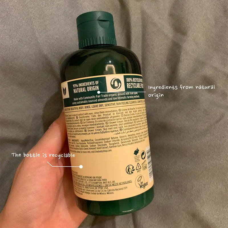 The Body Shop Almond Milk Shower Cream For Dry & Sensitive Skin 250ml