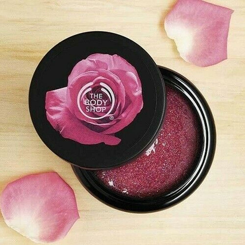 The Body Shop British Rose Exfoliating Gel Body Scrub 250ml