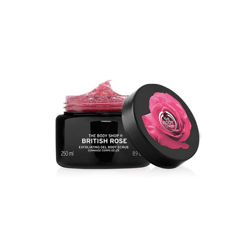The Body Shop British Rose Exfoliating Gel Body Scrub 250ml